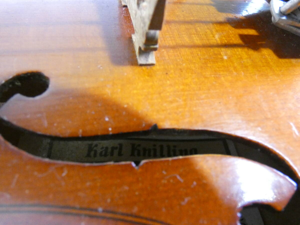 【USED!KARL KNILLING バイオリン No.2805 Size:表記無し★弦楽器/弓・ケース付き ※現状品＠120（4）】_画像3