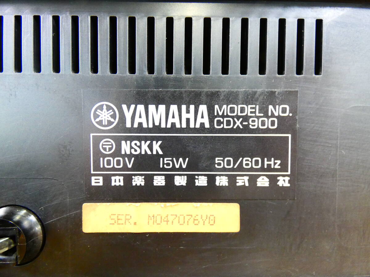 S) YAMAHA ヤマハ CDプレーヤー CDX-900 音響機器 オーディオ ※ジャンク/通電OK！ @100 (4)