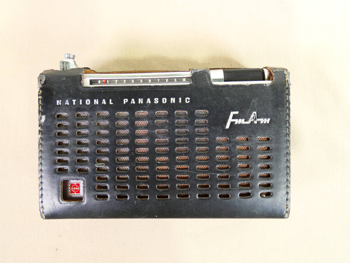 National National RF-600 AM/FM radio that time thing * electrification OK Junk @ postage 520 jpy (4)