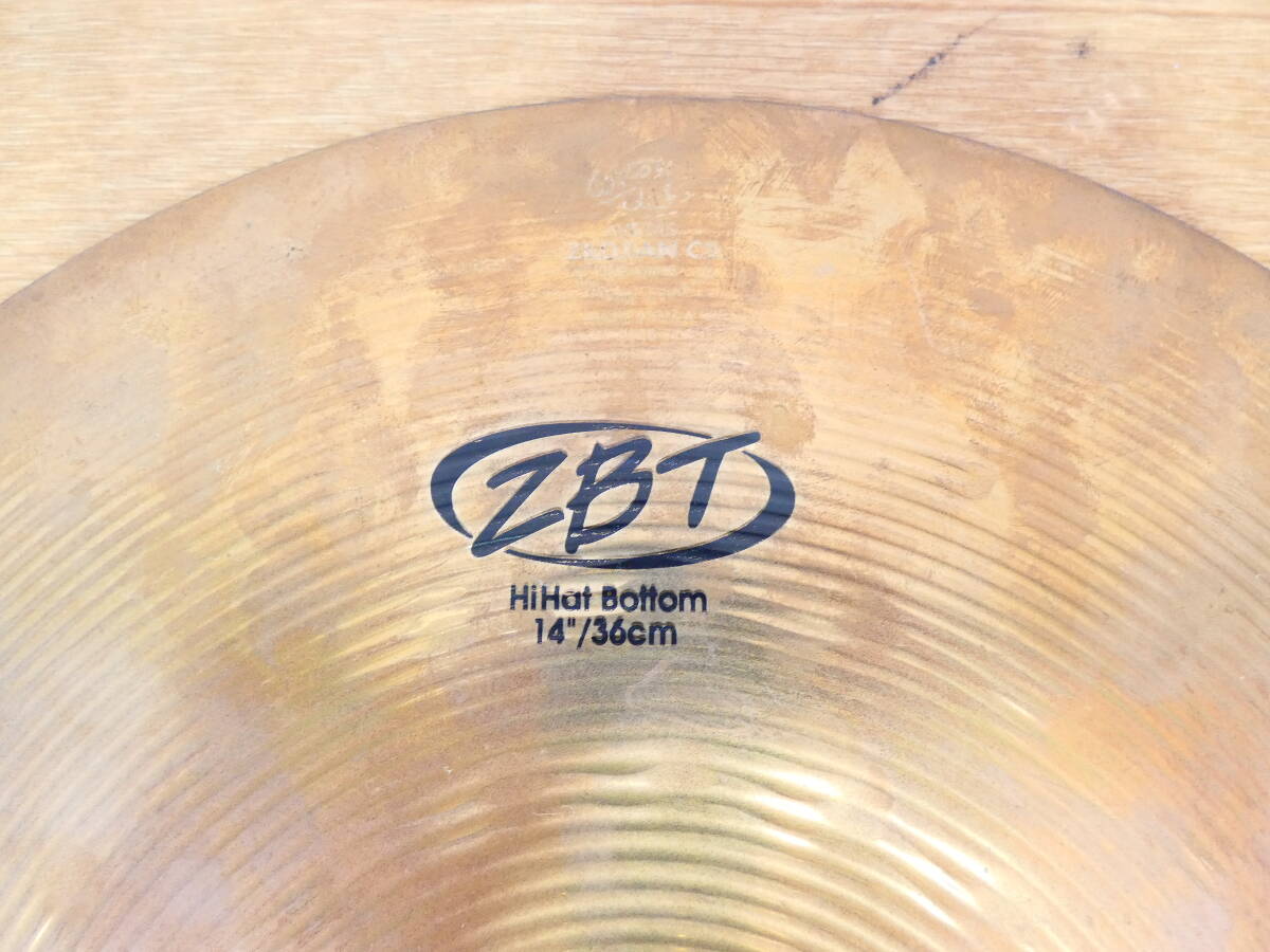 [USED!Zildjian высокий шляпа верх низ комплект ZBT 14~/36cm* Jill Jean / барабан / ударные инструменты * текущее состояние товар @100(5)]