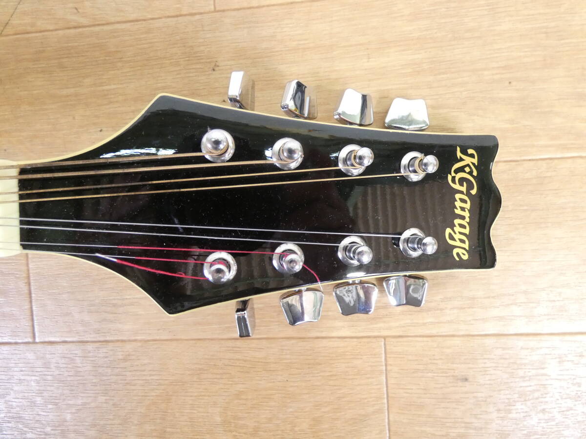 [USED!K.Garage Flat mandolin pattern number unknown * electro mandolin / case attaching * present condition goods @140(5)]