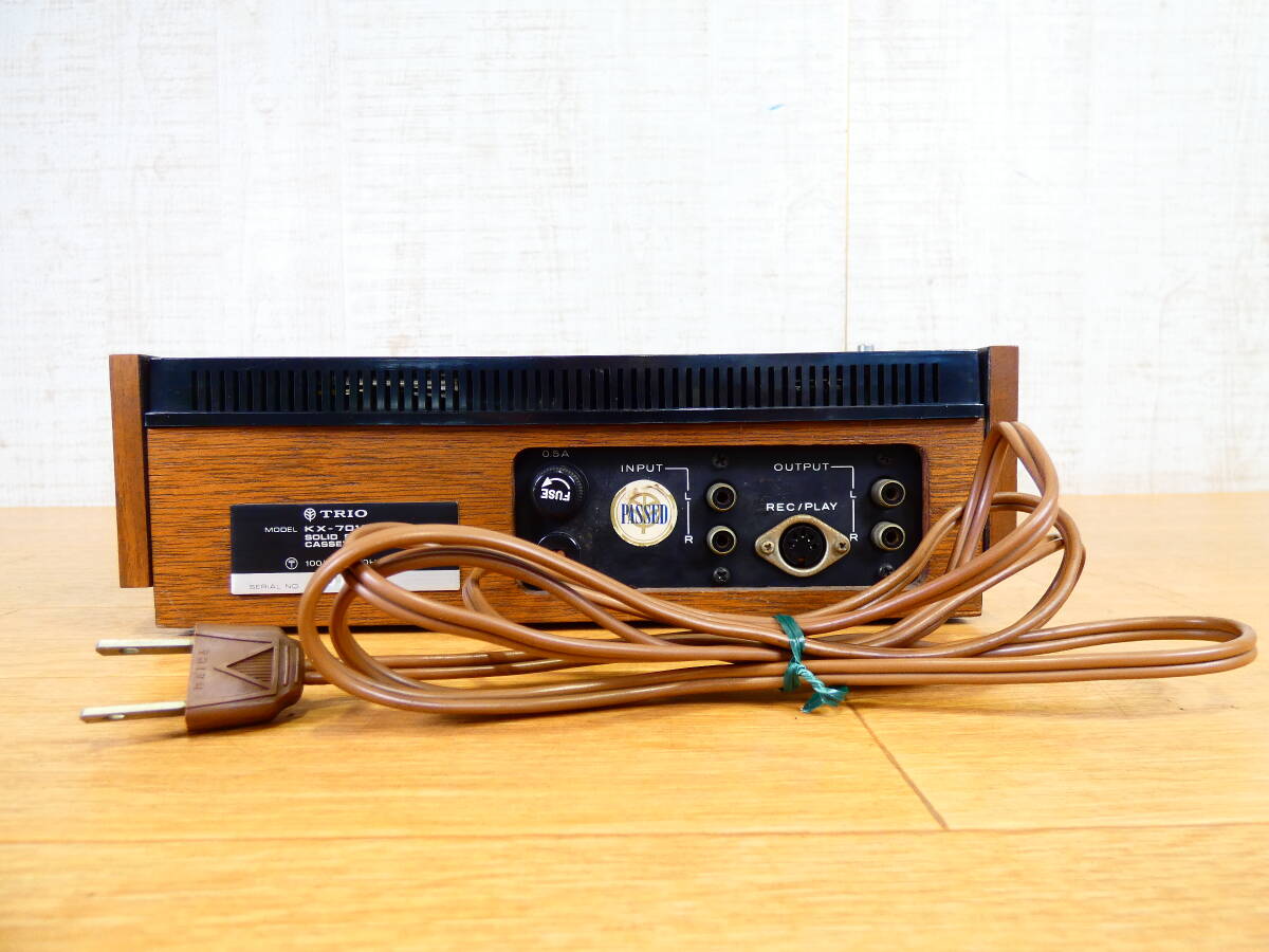 S) TRIO トリオ KX-7010A カセットデッキ 音響機器 オーディオ ※ジャンク/通電OK！ @80 (5)_画像5