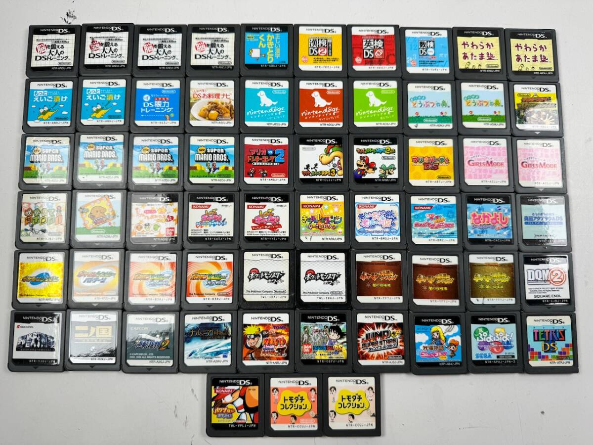 ♪【中古】Nintendo DS ソフト 63枚 まとめ 任天堂 ニンテンドー ゲーム 動作未確認 ジャンク ＠送料520円(5)_画像1