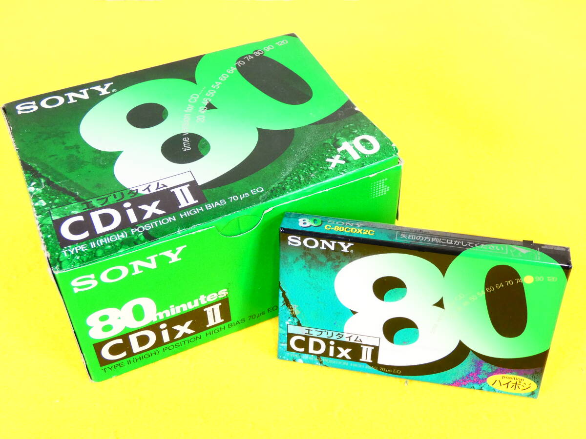 未開封！ SONY ソニー CDix II 80 11本 ハイポジション ハイポジ カセットテープ @送料520円(5)_画像1