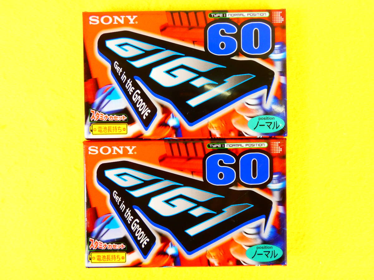  нераспечатанный! SONY Sony GIG-1 60 обычный позиция кассетная лента 2 шт @ стоимость доставки 180 иен (5)