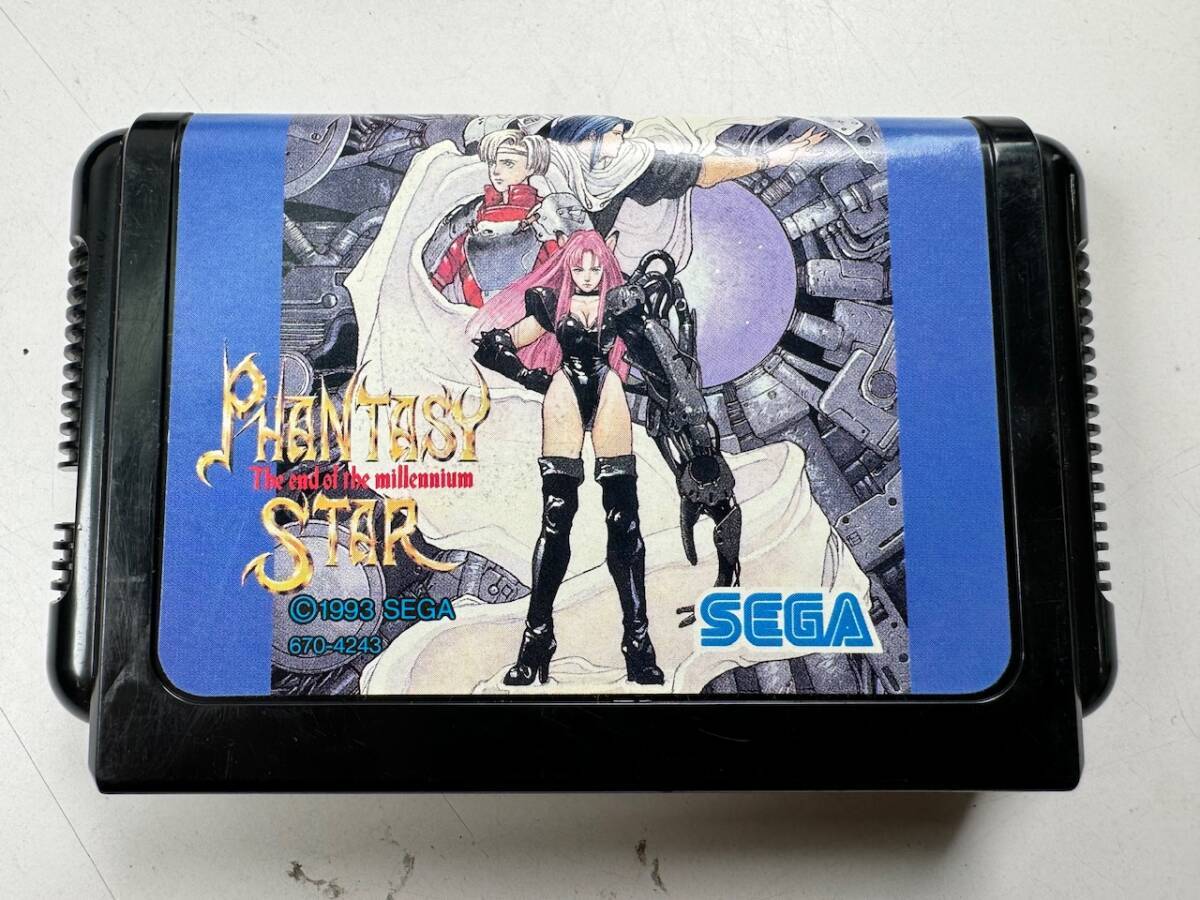 ♪【中古】SEGA MEGA DRIVE 箱 説明書 付き ソフト ファンタシースター 千年紀の終りに セガ メガドライブ カセット 動作未確認 ＠520(5)_画像3