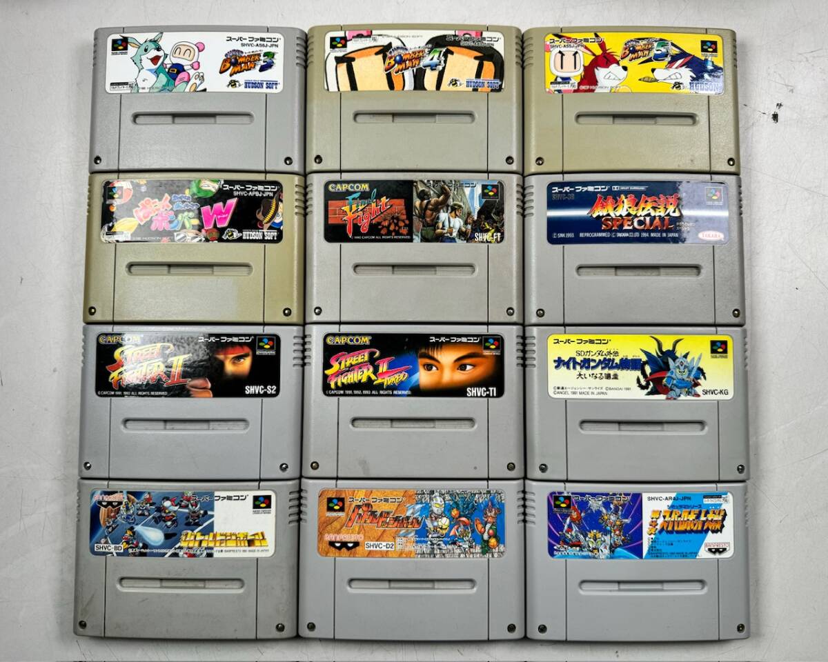 ♪【中古】Nintendo スーパーファミコン ソフト 59本 まとめ ダブりなし 任天堂 スーファミ カセット 動作未確認 ジャンク ＠100(4)の画像3