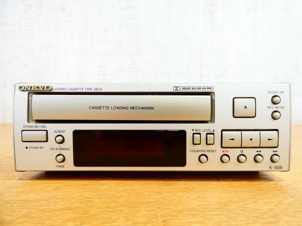 S) ONKYO オンキョー K-505 カセットデッキ 音響機器 オーディオ @80 (4)の画像1