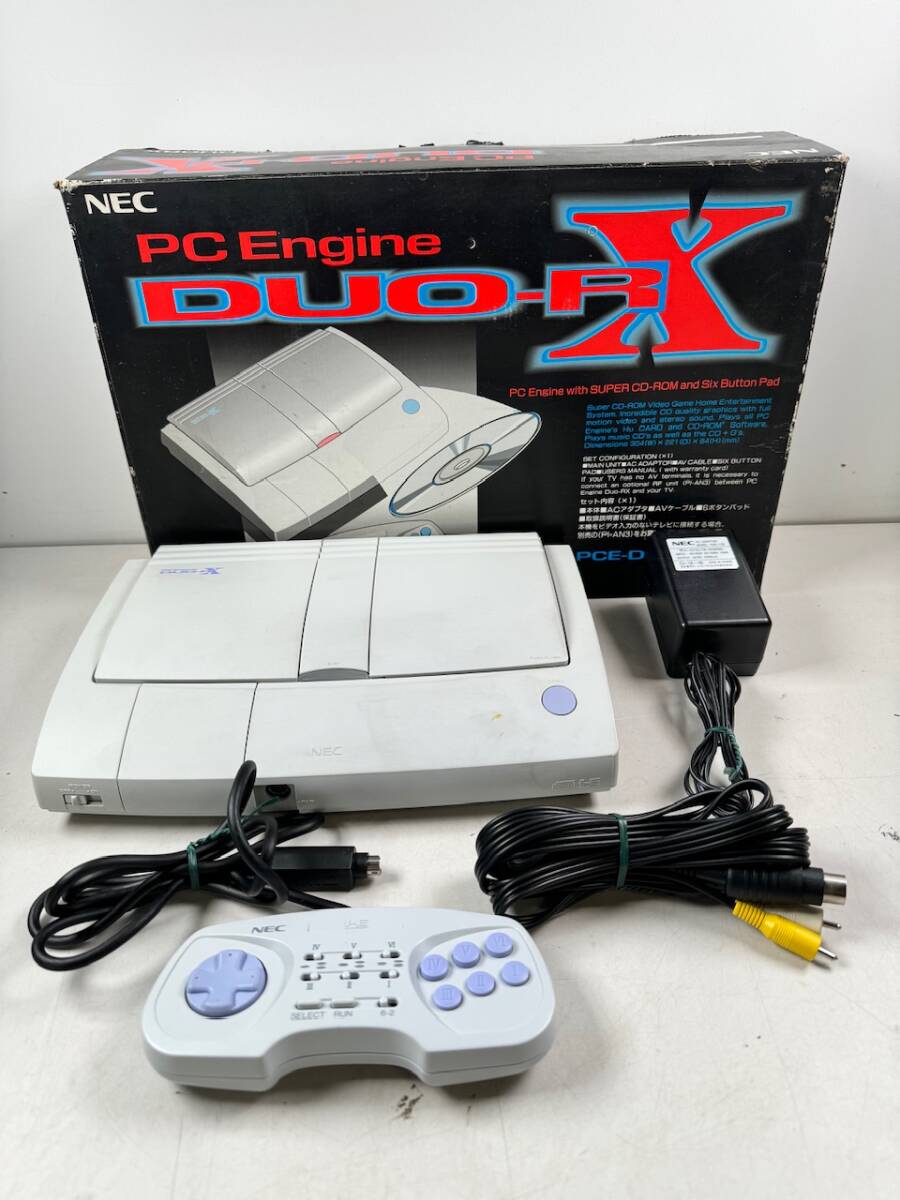 ![ used ]NEC PC Engine DUO-RX box attaching body PCE-DUORX PC engine Duo game machine operation not yet verification @100(4)