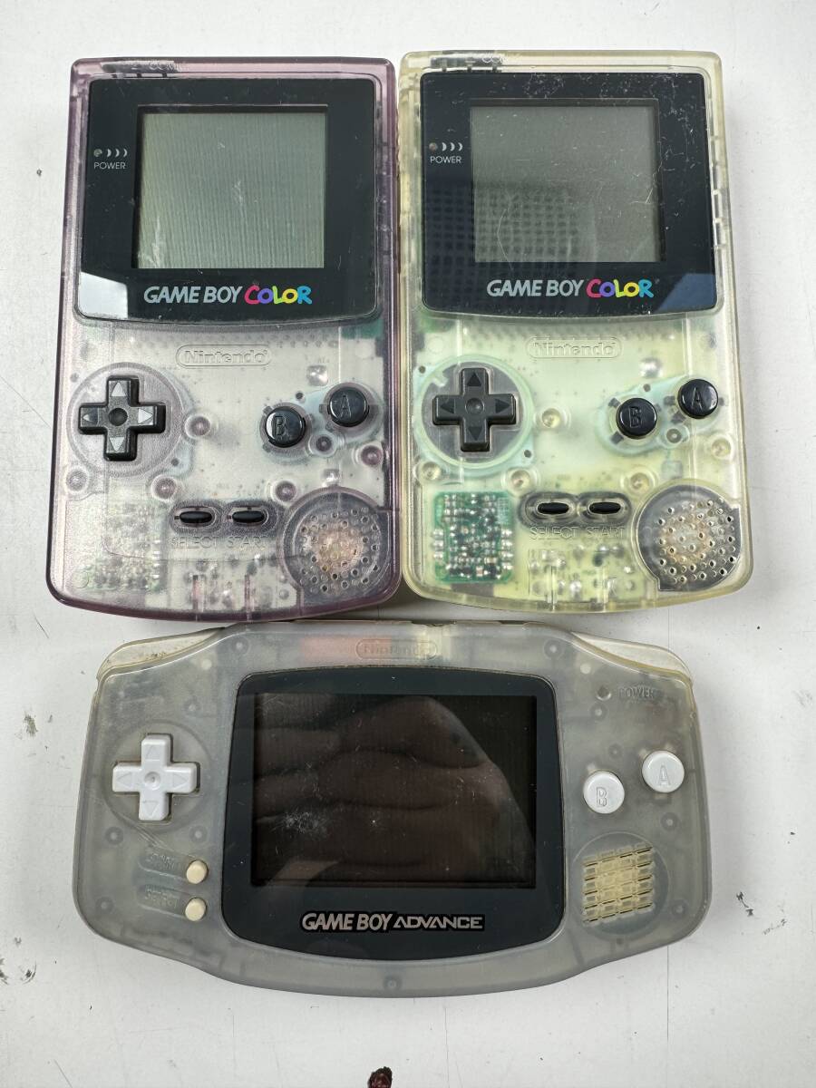 ♪【中古】Nintendo GAME BOY COLOR GAME BOY ADVANCE 本体 まとめ 任天堂 ゲームボーイ カラー アドバンス 動作未確認 ＠60(5)_画像1