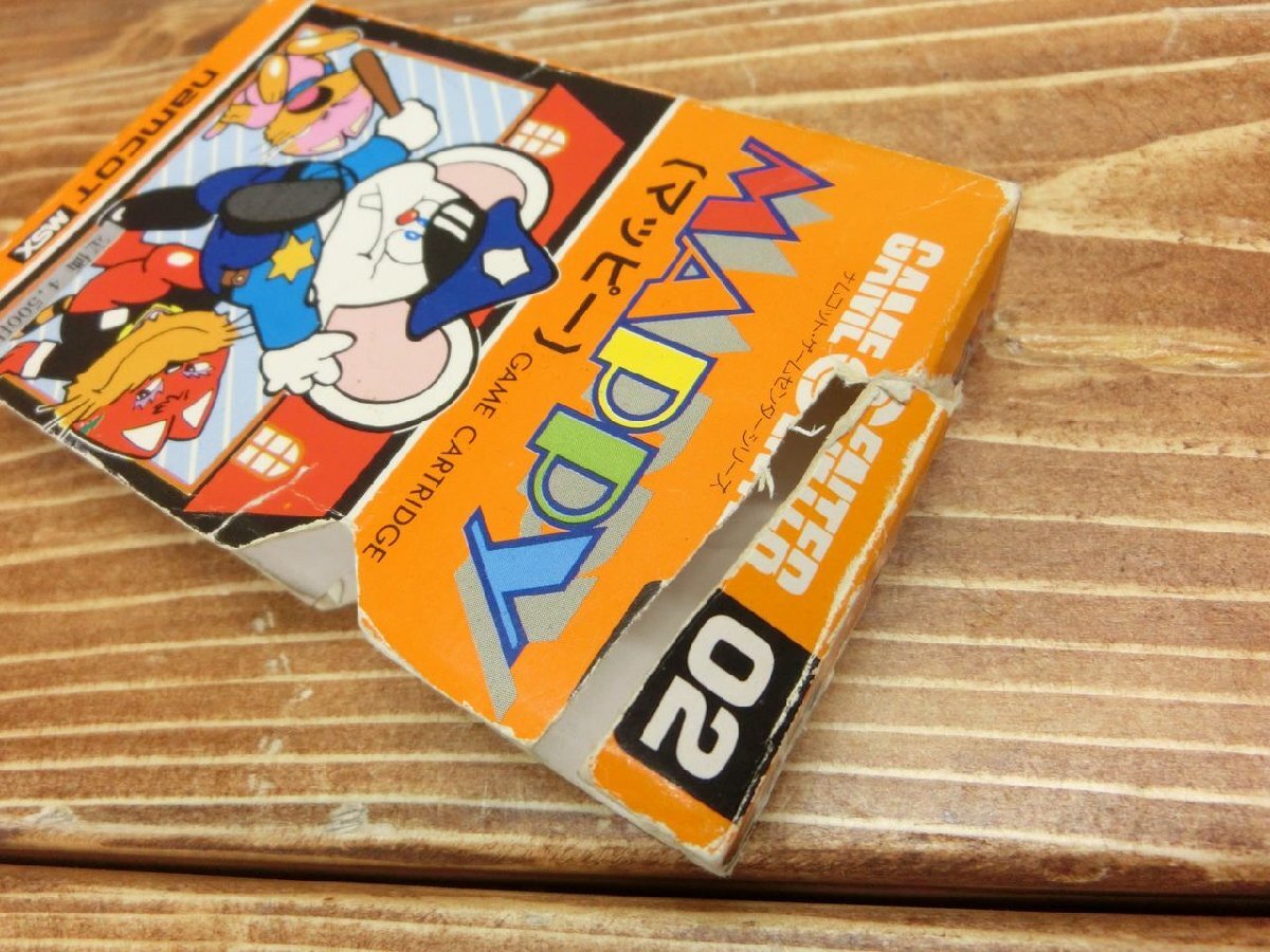 [Y-9988]MSX NAMCOT Namco mapi-MAPPY GAME CENTER 02 game center series ROM cartridge box attaching present condition goods [ thousand jpy market ]