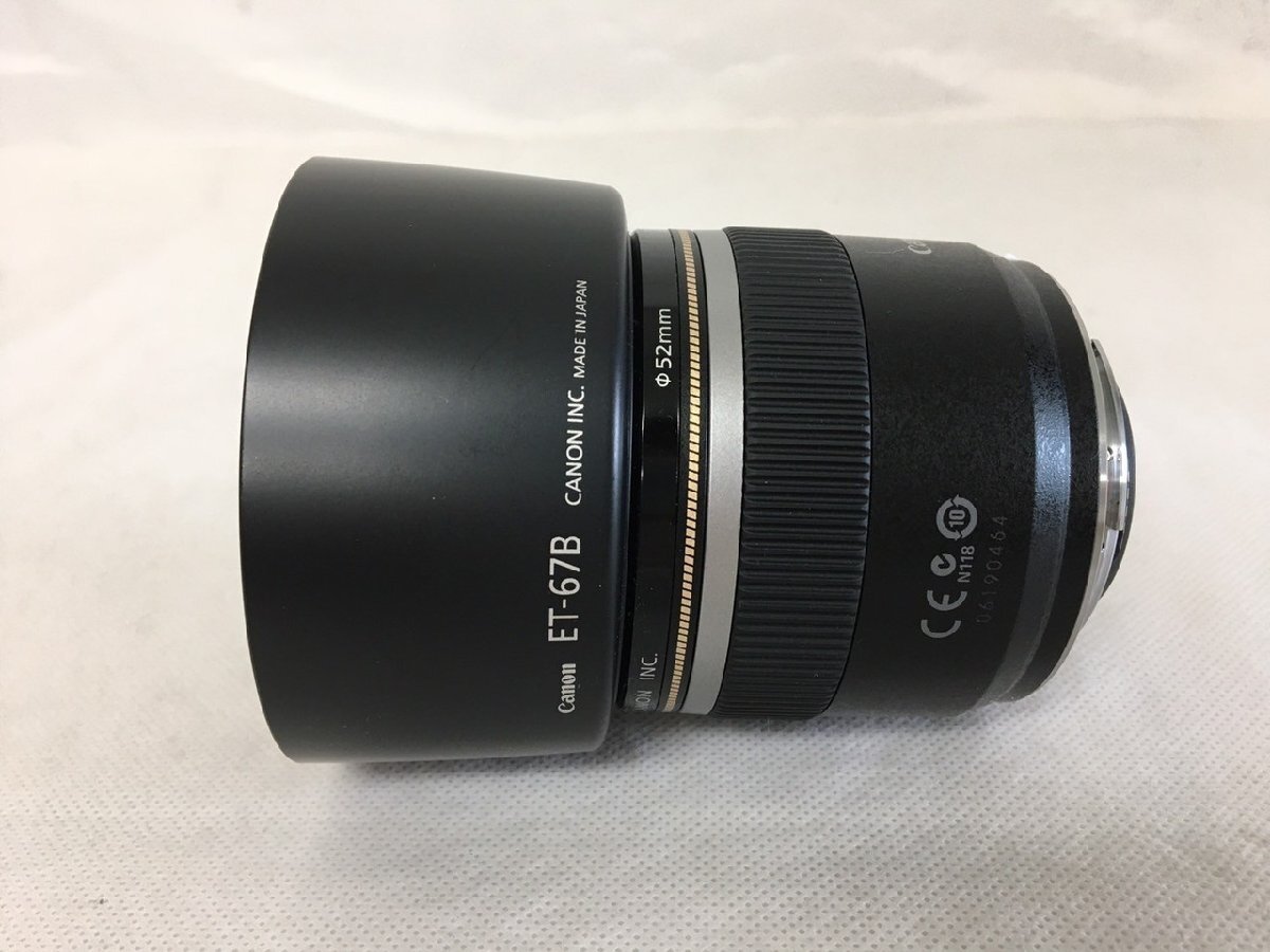 【D-1778】Canon キャノン レンズ MACRO LENS EF-S 60mm 1:2.8 USM EFS ケース付き 現状品【千円市場】_画像5