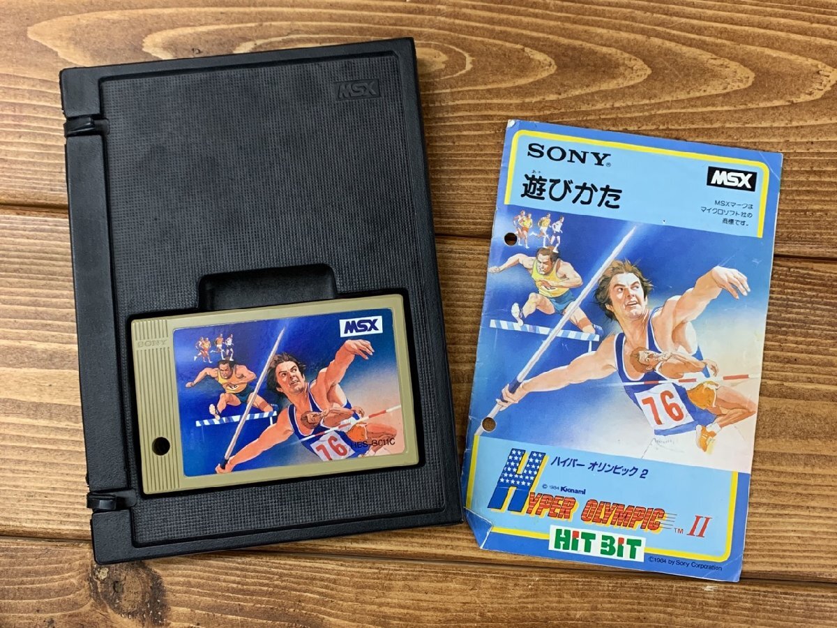 [Y-0008]MSX Konami SONY HYPER OLYMPIC2 гипер- Olympic 2 с коробкой инструкция имеется Konami Sony текущее состояние товар Tokyo самовывоз возможно [ тысяч иен рынок ]