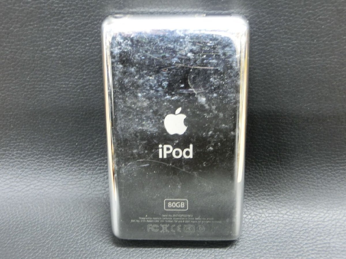 【T5-3072】Apple アップル iPod classic クラシック 80GB A1238 初期化済 通電確認済 現状品 東京引取可【千円市場】_画像2