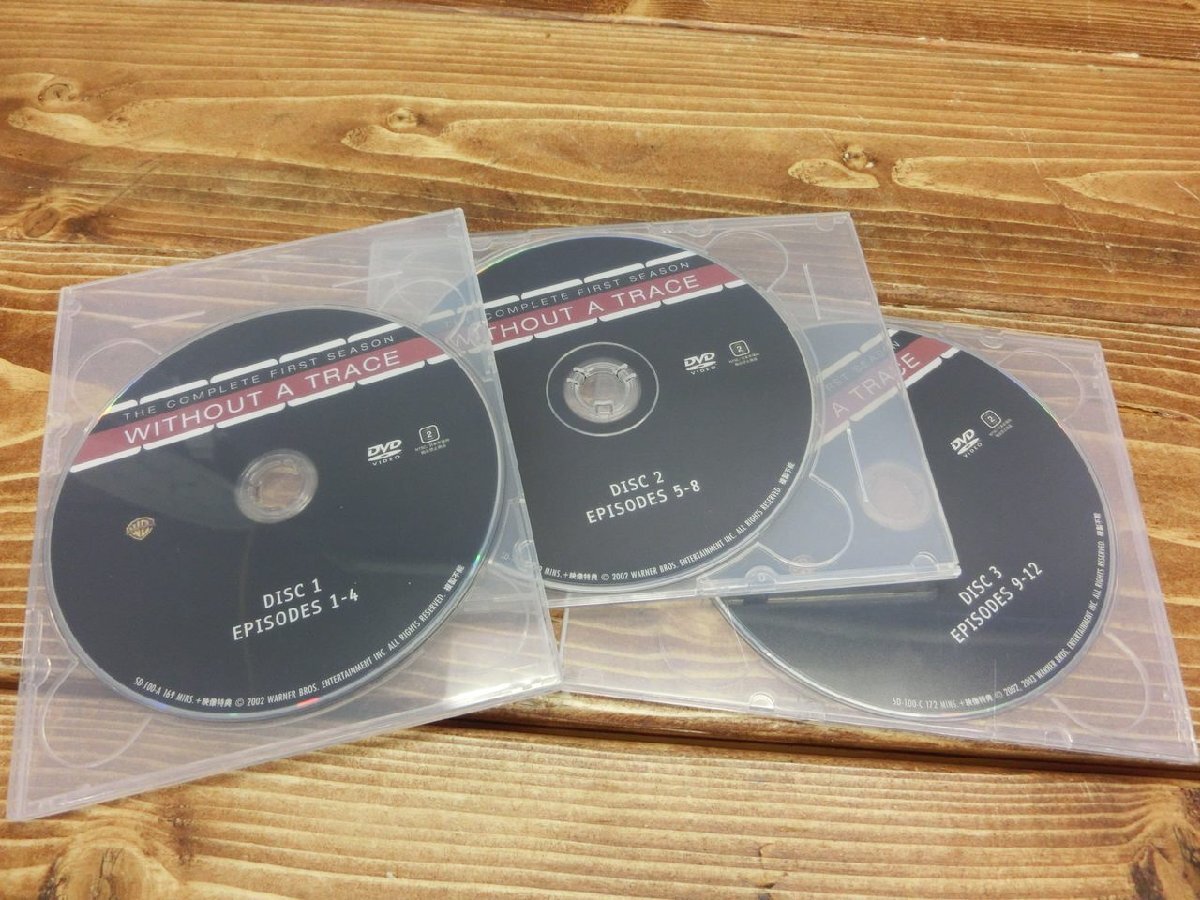 【YL-0238】 DVD 2セット 各3枚組　海外T.Vドラマ　WITHOUT A TRACE　「FBI失踪者を追え!」第一シーズン　ディスク 6枚組【千円市場】_画像2
