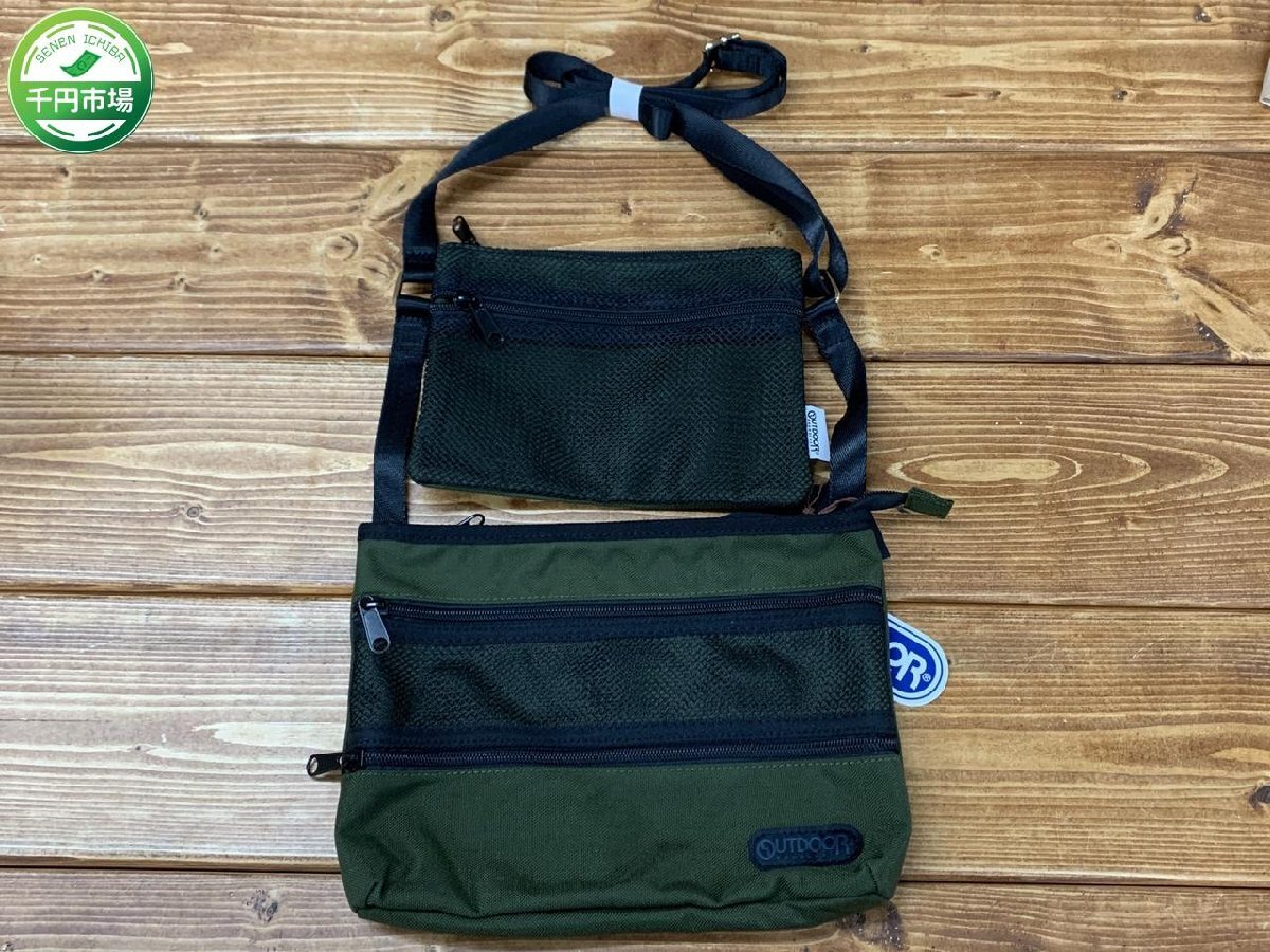 【YL-0190】新品 未使用 MR.OLIVE ミスターオリーブ ×OUTDOOR PRODUCTS アウトドアプロダクツ /ショルダーバッグ 定価17600円【千円市場】_画像1