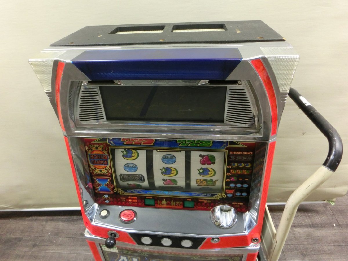 [YO-1031]ALADDIN Aladdin Evolution 4 serial number? slot slot machine door / setting key attaching home use power supply Junk Tokyo pickup only [ thousand jpy market ]