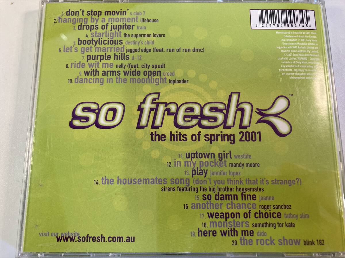 【1】【ジャンクCD】10425 So Fresh: The Hits of Spring 2001_画像2