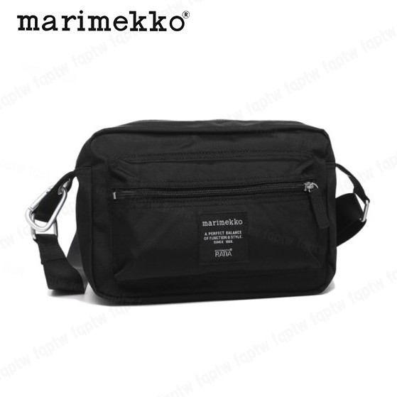 【新品・送料無料】マリメッコ ショルダーバッグ 047241 999 ブラック 黒 Marimekko MY THINGS マイシングス ユニセックス 即決_画像1