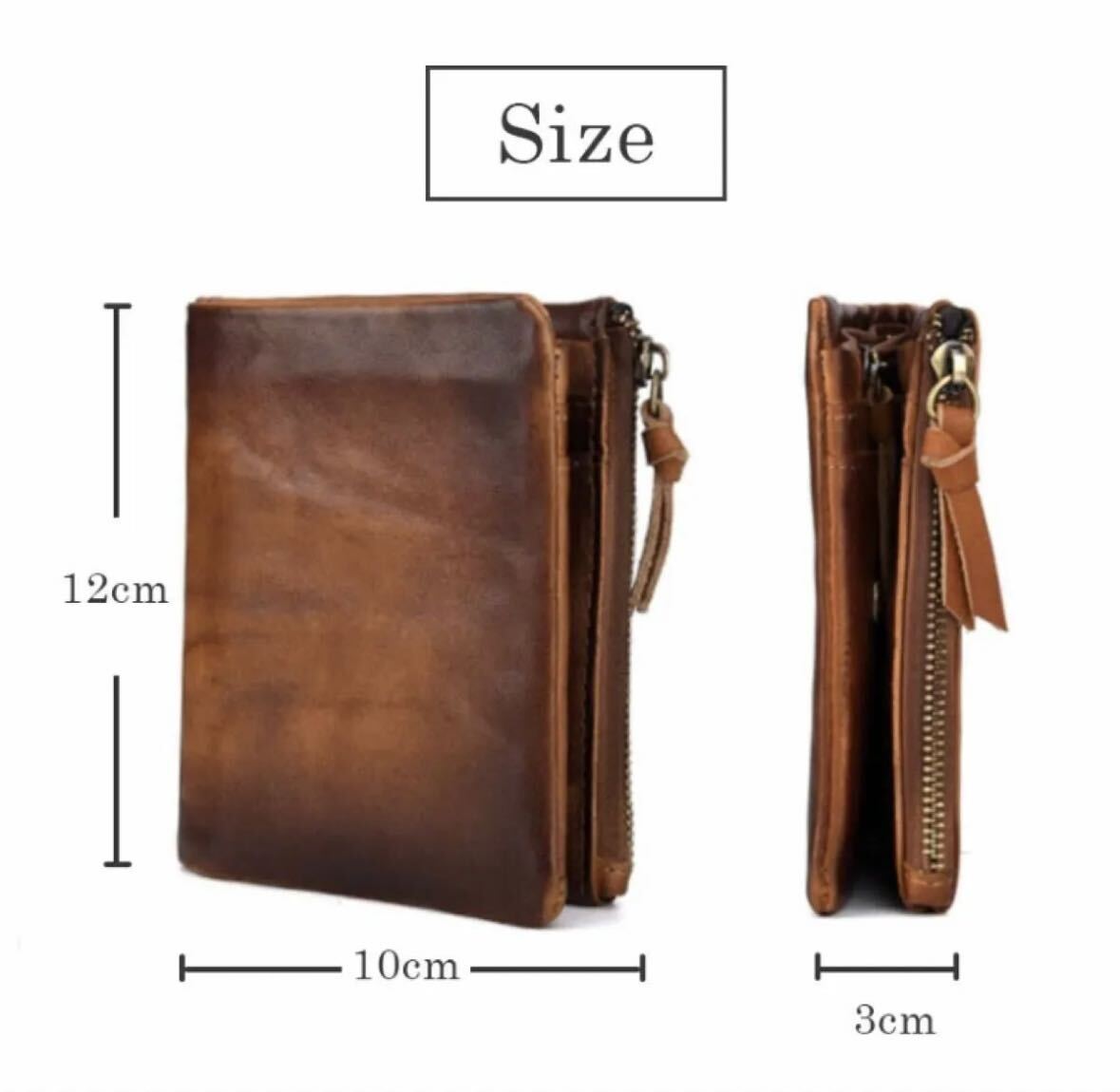  Mini кошелек новый товар мужской кошелек складывающийся пополам натуральная кожа телячья кожа подарок orange Brown 