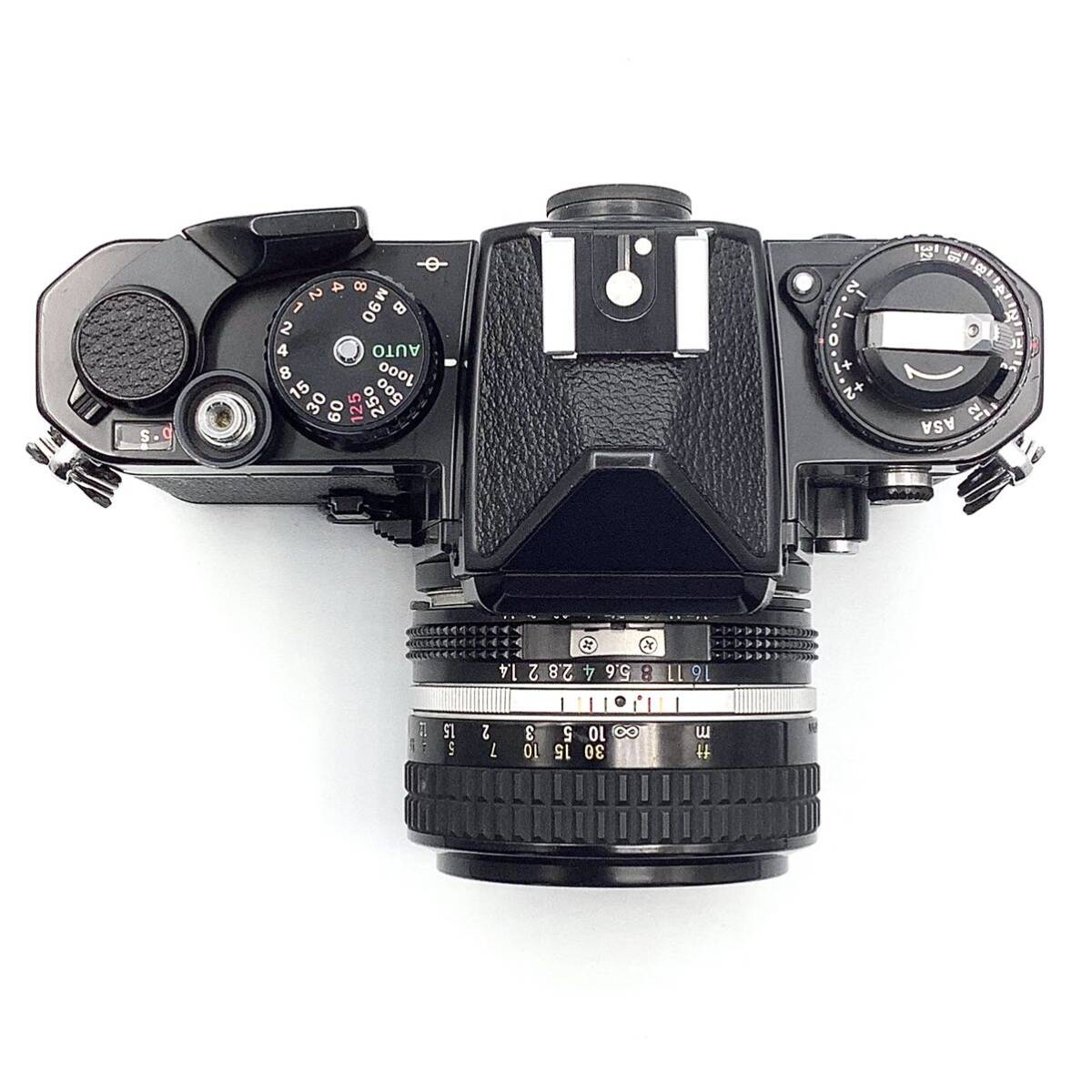 【 整備済・動作保証 】Nikon ニコン FE ブラックペイント ／ Ai NIKKOR 50mm f1.4 _画像4