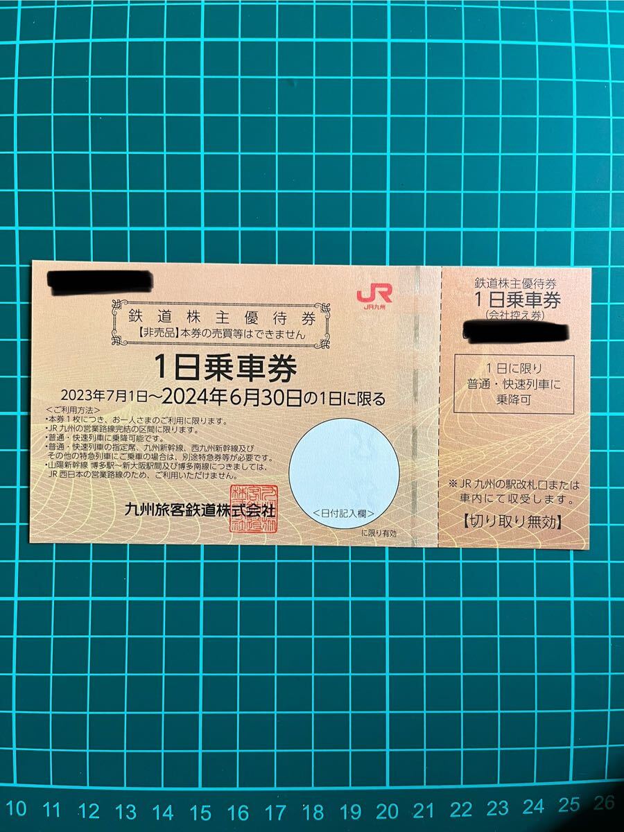 JR九州 株主優待/鉄道株主優待券1枚/有効期限2024年6月30日_画像1