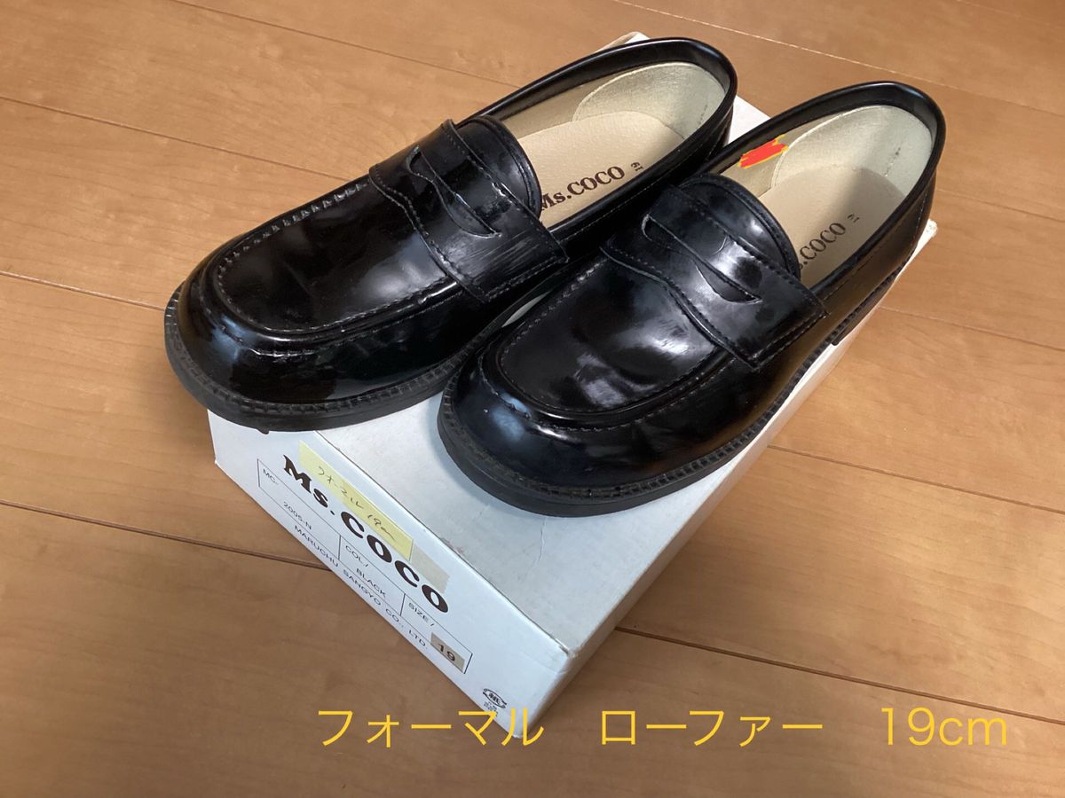 M ’s COCO  美品　フォーマル　ローファー　19cm  黒　2440