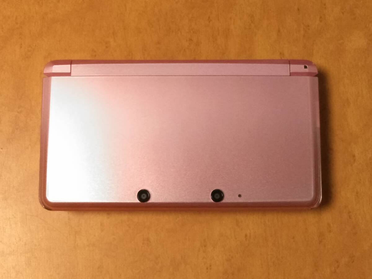 動作確認済 3DS 中古 ミスティーピンク Ver11.16.0-49J 上下フィルター・ペン・付 1円から送料安 同梱可の画像4