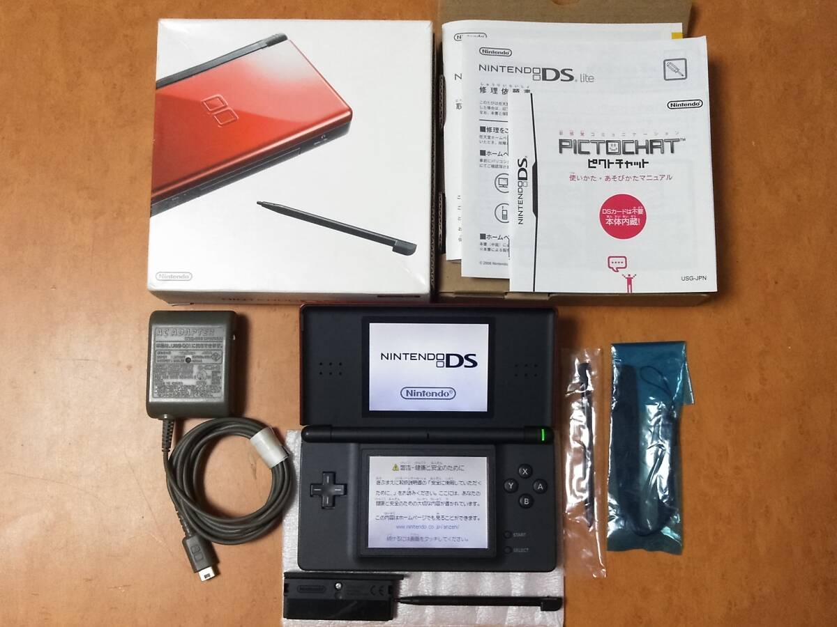 動作確認済 美品 Lite クリムゾン 中古 人気色 付属完品 貴重液晶フィルター付 売切 即決有 送料安 同梱可