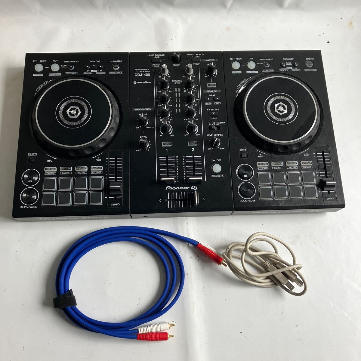 □【500円スタート】Pioneer DJコントローラー rekordbox専用 DDJ-400/SXJ 2018年製の画像2