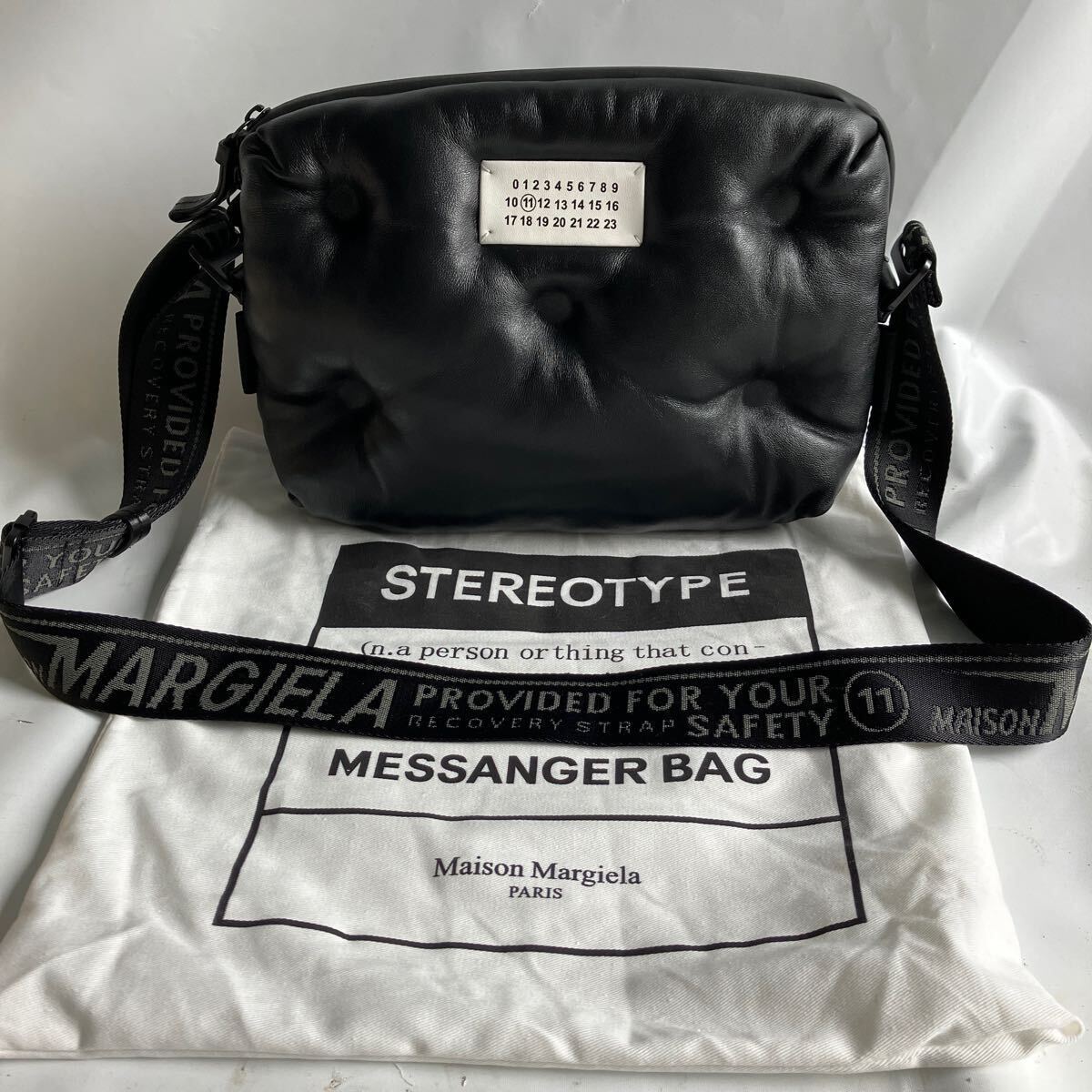 ★【500円スタート】Maison Margiela メゾンマルジェラ　Glam Slam グラムスラム メゾンマルジェラ ショルダーバッグ レザー 美品_画像1