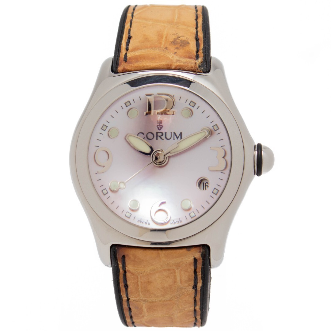 [ superior article ]CORUM Bubble 39.250.20 lady's wristwatch Corum pink 