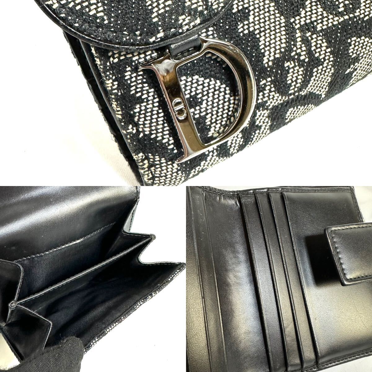 美品】Christian Dior ディオール トロッター キャンバス レザー 美品】Christian Dior ディオール トロッター キャンバス レザー