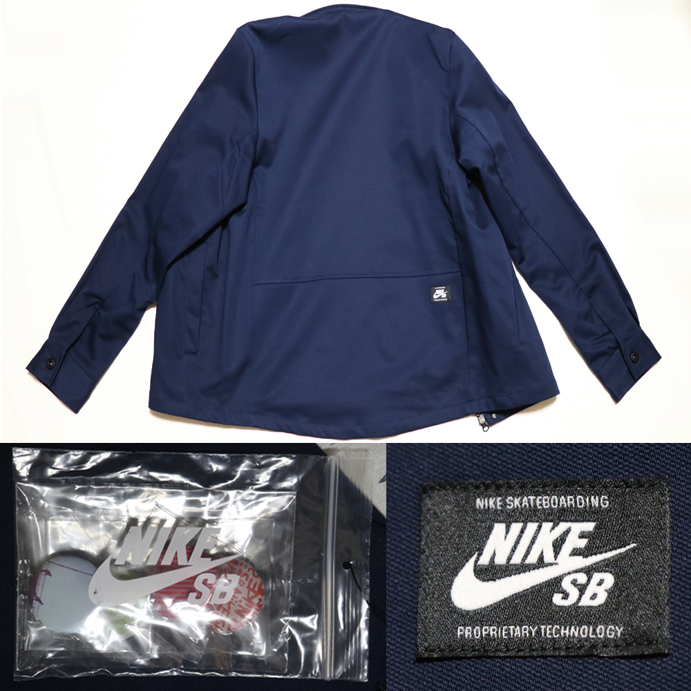 新品 アメリカ正規店購入 Nike ナイキ SB コーチジャケット 紺S_画像8