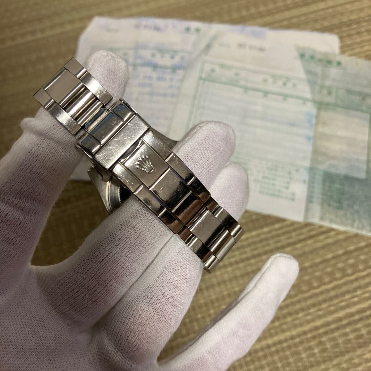 ROLEX サブマリーナデイト 83年製 フチなし ブラック 修理明細書付 16800 自動巻き の画像5