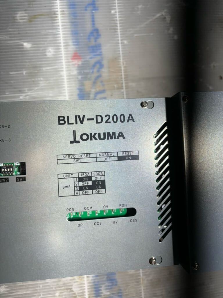 ff644 BLIV-D200A OKUMA サーボアンプ 中古現状品_画像4