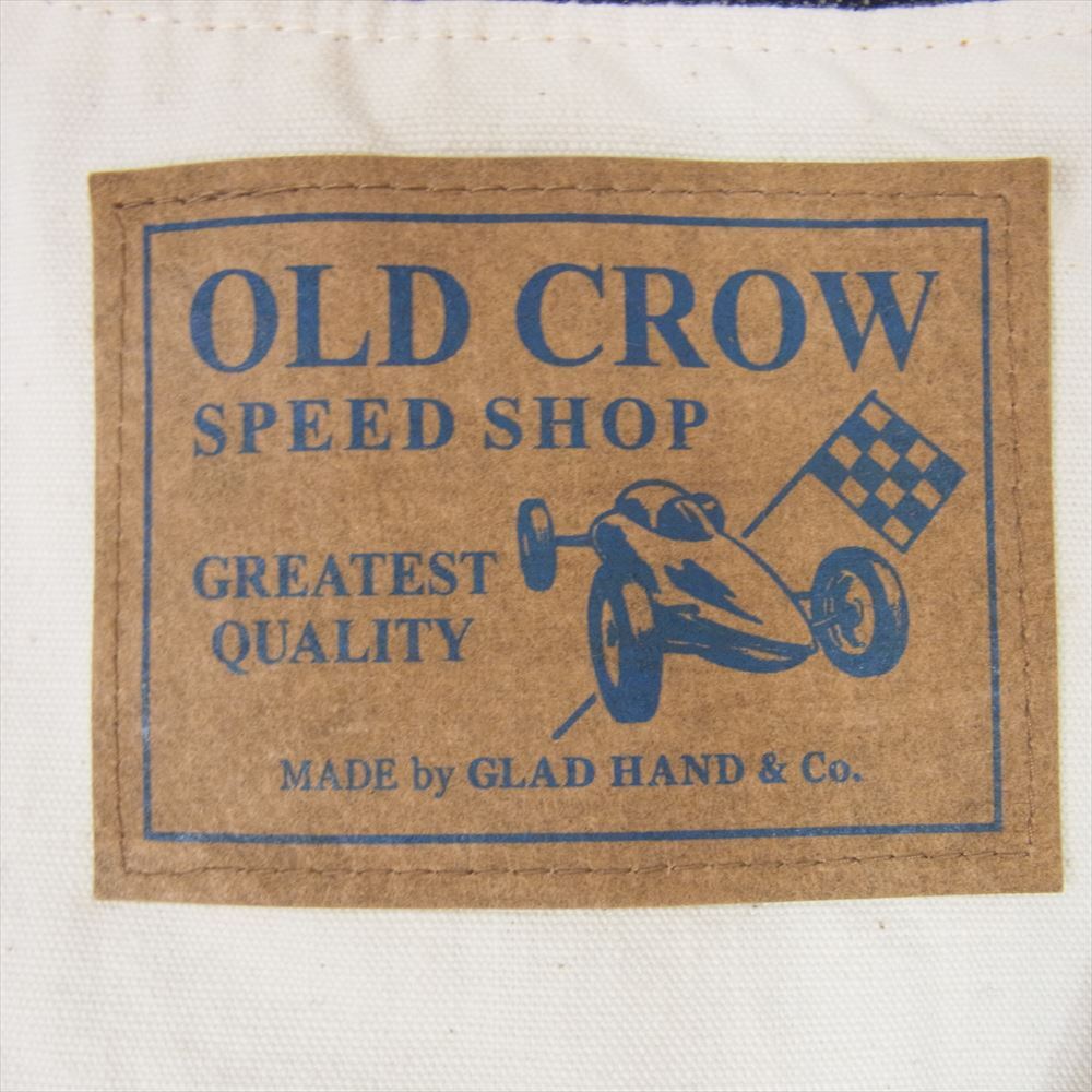 オールドクロウ OLD CROW OCW-18-SS-04 OLD RODDER-VEST 刺繍 デニムベスト インディゴブルー系 S【中古】_画像4