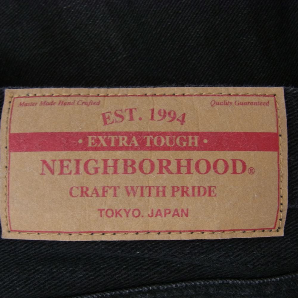 NEIGHBORHOOD Neighborhood 162BENH-PTM01 SKINNY C-PT стрейч обтягивающие джинсы брюки оттенок черного M[ б/у ]