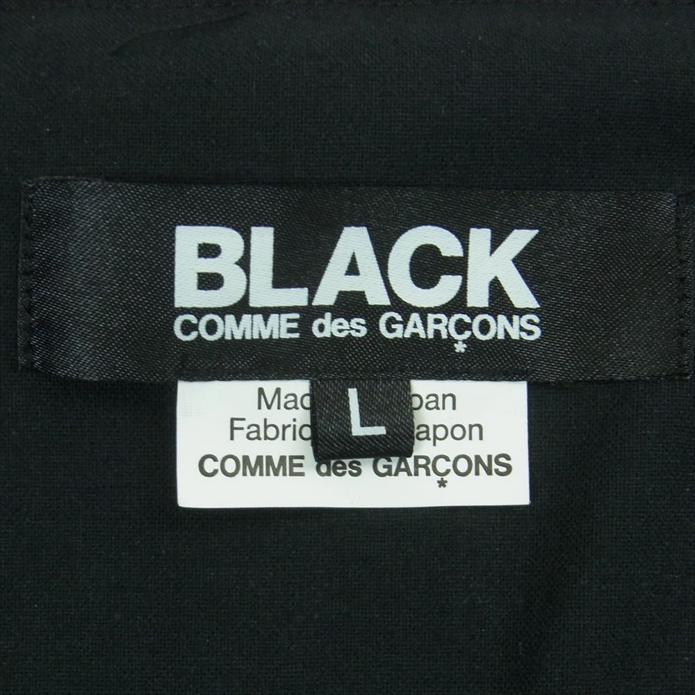 BLACK COMME des GARCONS ブラックコムデギャルソン 19SS 1C-V006 フェイク レザー サスペンダー ベスト ジレ AD2018 L【中古】_画像4