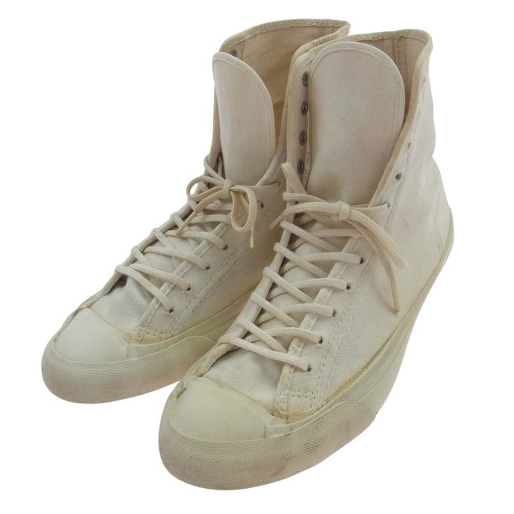 CONVERSE コンバース vintage 1950s Chuck Taylor チャックテイラー ヒールラベル ハイカット スニーカー ホワイト系【中古】_画像2