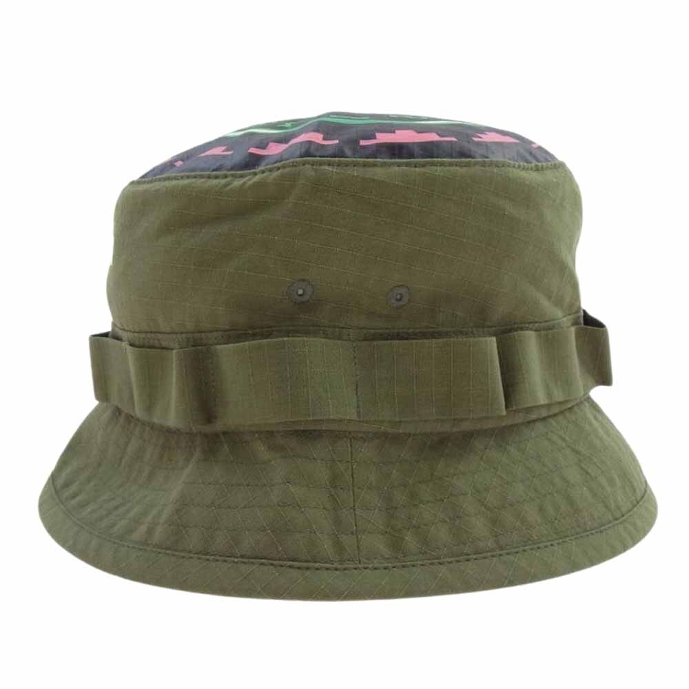 ICE CREAM アイスクリーム 411-1803 Buy Icecream Army Bucket Hat アーミー バケット ハット グリーン系 S/M【中古】_画像2