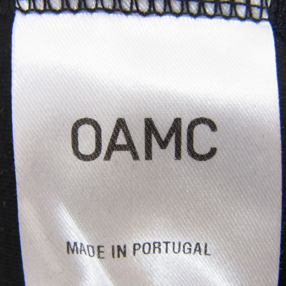 OAMC オーエーエムシー I022641 PEACEMAKER TEE ピースメーカー ロゴ バックプリント 半袖 クルーネック Tシャツ ブラック系 XS【中古】_画像5