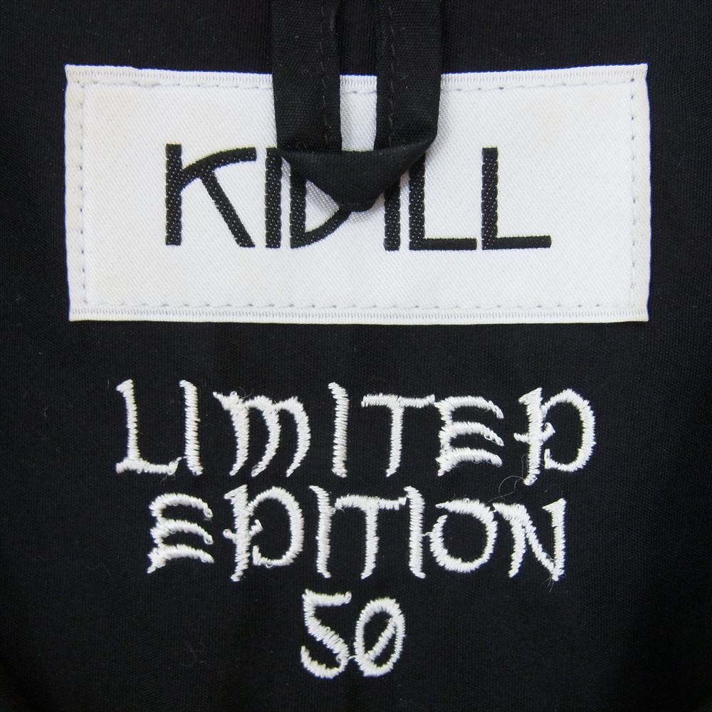 キディル KIDILL KL248 LIMITED EDITON 50 デニスモリス グラフィック フォト オーバーサイズ ビッグ シャツ ブラック系 FREE【中古】_画像4