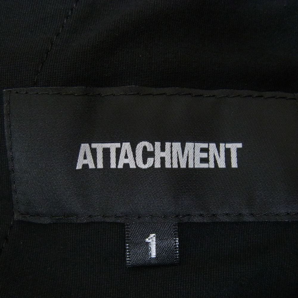  Attachment ATTACHMENT 19SS AP91-222 compact небо . легкий one tuck брюки оттенок черного 1[ б/у ]