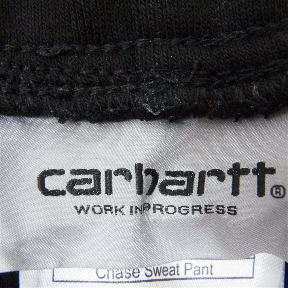 Carhartt カーハート I028284 Chase Sweat PANT ロゴ刺繍 スウェット パンツ ブラック系 L【中古】_画像3