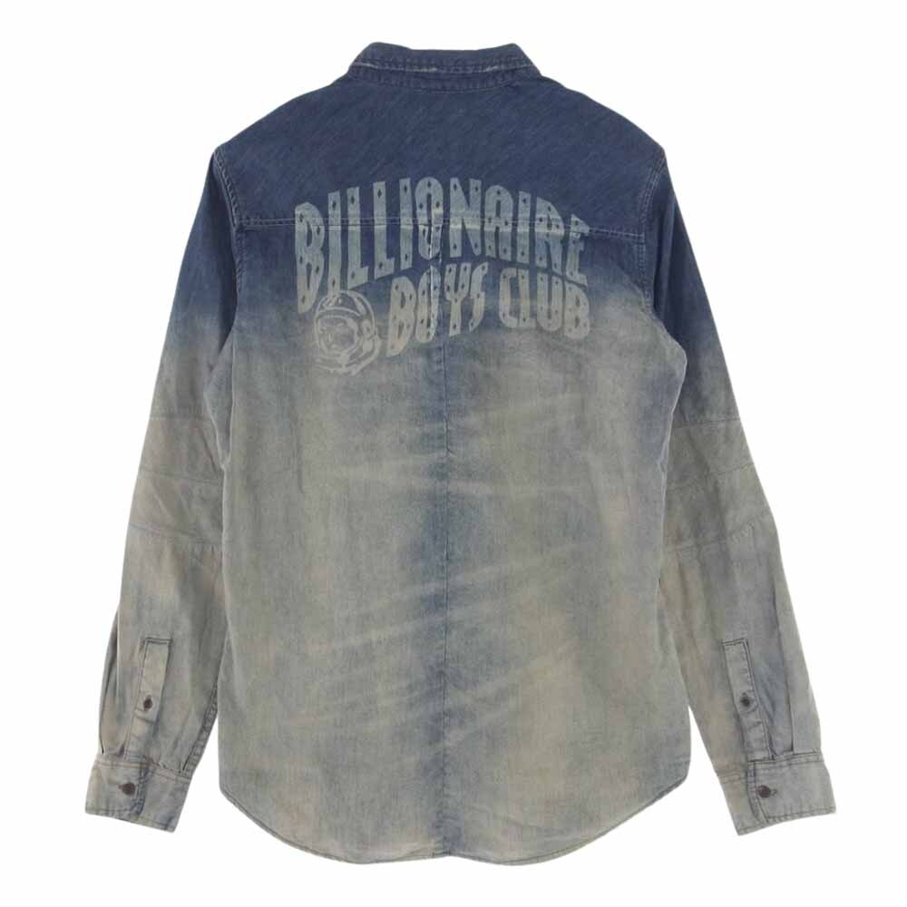 Billionaire Boys Club Billionaire Boys Club DENIM SHIRT градация Logo Denim рубашка с длинным рукавом индиго оттенок голубого M[ б/у ]