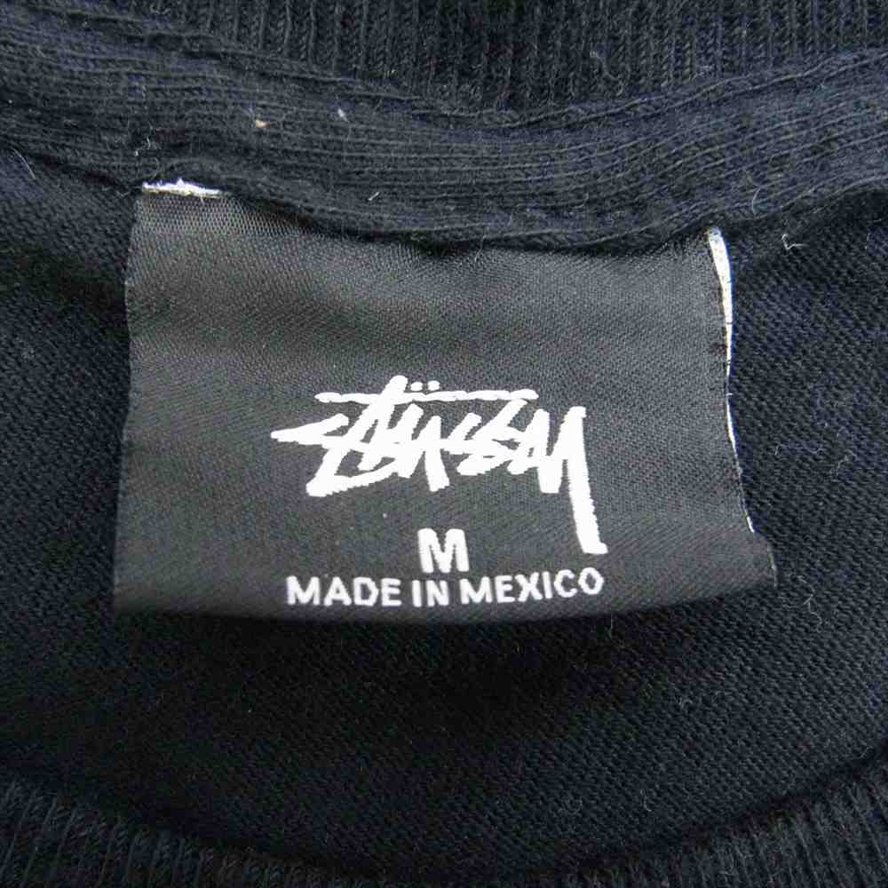 STUSSY ステューシー バックプリント スケボー Tシャツ 半袖 ブラック系 M【中古】_画像4