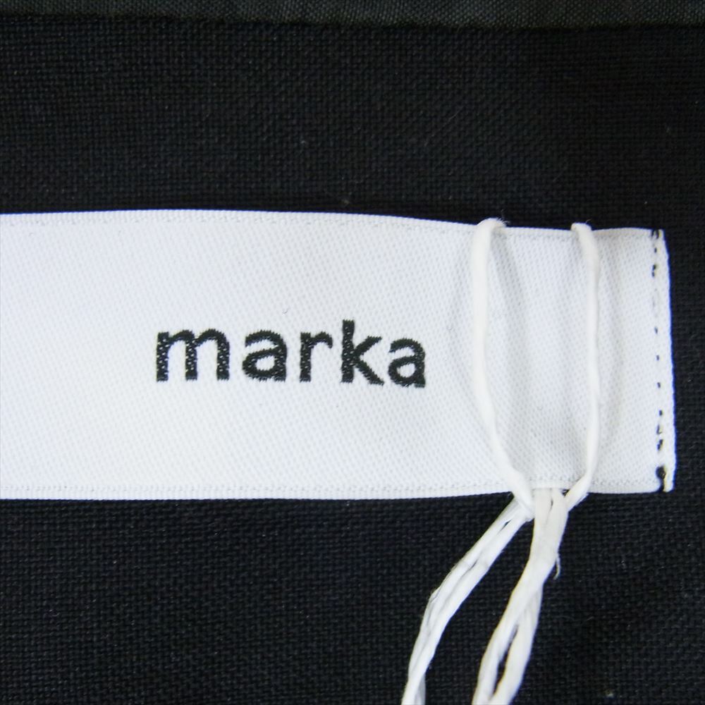marka マーカ M23A-09JK01C LAPELLESS SHIRT JACKET ウールモヘヤトロピカル ラペルレス ノーカラー シャツ ジャケット 1【中古】_画像4