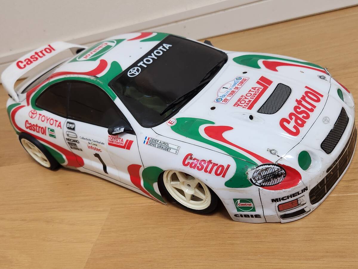 1/10 セリカ　TOYOTA CELICA GT-FOUR　カストロール　京商ジャンクボディ＋タイヤ_画像3