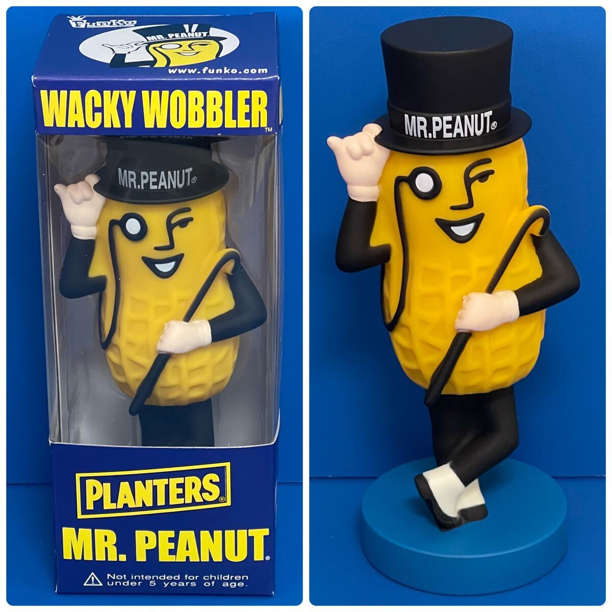 Funko ファンコ Mr.PEANUT ミスターピーナッツ フィギュア BOBBLE HEAD バブルヘッド ボブルヘッド ボビングヘッド アメリカ雑貨 新品 No.Zの画像1